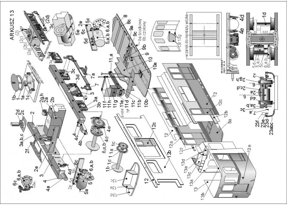 Papierový model - Varšavské Metro vagóny typ 81